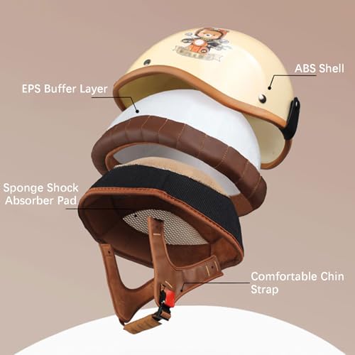 Casco de moto transpirable JATIBOSH para evitar el calor y sudor 3