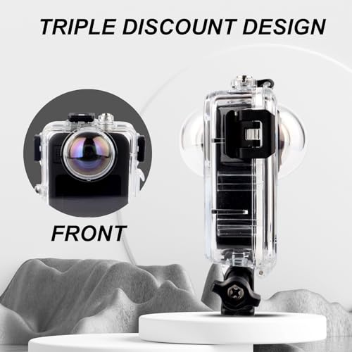 Étui de plongée pour GoPro MAX 2 boîtier étanche 50m protection mer