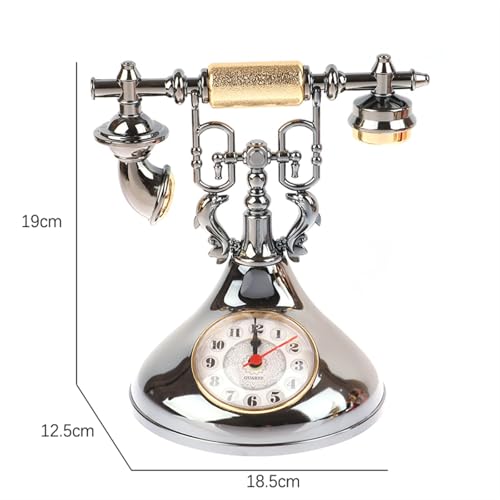 Despertador digital retro de teléfono para decorar la mesita de noche 3