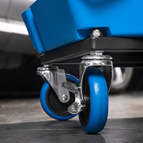 SGCB Mechanics Stool with Wheels Heavy Duty Roller Creeper Seat with Tool Storage Drawer and Soft Rubber Cushion for Garage Auto Detailing - 330 Lbs Load Bear - Image 3