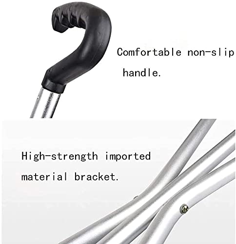 Canne pliante multifonction avec petit tabouret extérieur antidérapant - 7