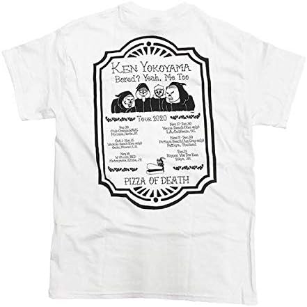 Amazon Pizza Of Death 横山健 Ken Yokoyama Tシャツ Mサイズ 白 Bored Yeah Me Too アイドル 芸能人グッズ 通販