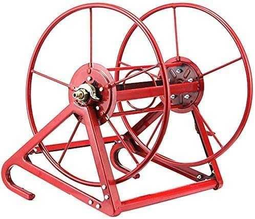 Heavy Duty Metal Hose Reel Cart for Garden Yard Water Plant Storage, Holds 200M Hose