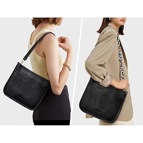 Kattee Leather Crossbody Bags for Women, Fashion Shoulder Purse, Hobo Handbags with Adjustable Strap2