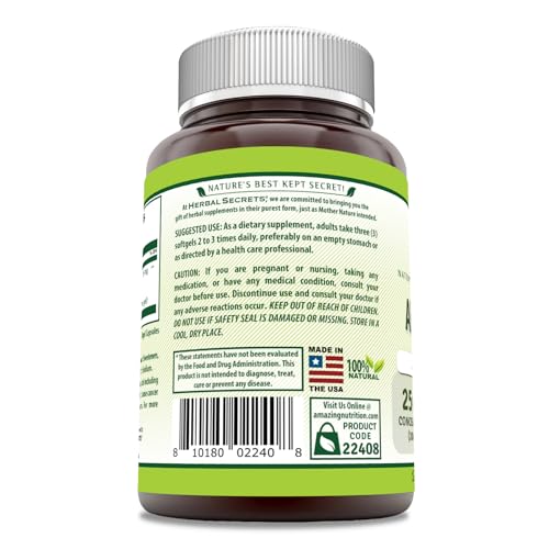 Herbal Secrets Aloe Vera 25 Mg Concentrate 200:1 | 5000 Mg Equivalent | 120 Softgels | Non-GMO | Gluten-Free | Made in USA - Image 3