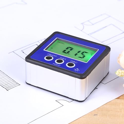 Medidor de ángulos digital con base magnética miniatura 4