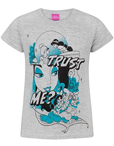Disney Camiseta Aladdin niñas niños Princesa Jasmine Blue Grey Top 12-13 años