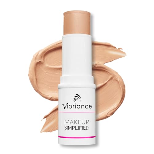 Vibriance Complexion Sticks - Foundation for Mature Skin - Sheer, Buildable Coverage Face Makeup Foundation for Older Women - 3-in-1 Base, Contour, Concealer - Natural Beige