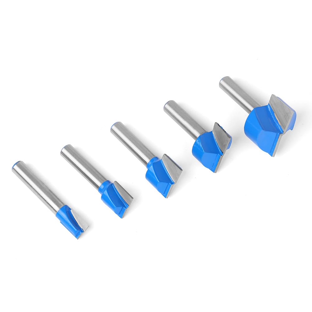 1/4/5/16/17 sztuk 8mm czyszczenie frez dolny Cnc pełnowęglikowy trzpieniowy do drewna grawerowanie trymer obróbki Router Bit MDF(16 pcs)