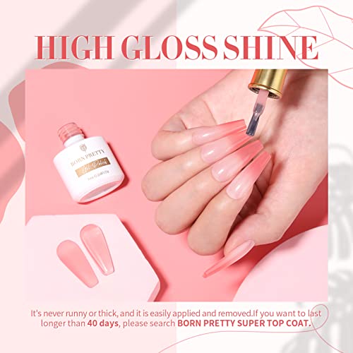 Born Pretty Jelly Pink Color Changing Gel Nail Polish Mood Temperature Change Gel Polish Set Transparent Crystal Gel Nail Polish Jtg04 #TOP5