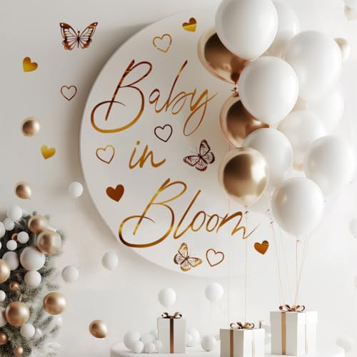Vinilo Decorativo Baby Shower Dorado 12x24 pulgadas miniatura 2