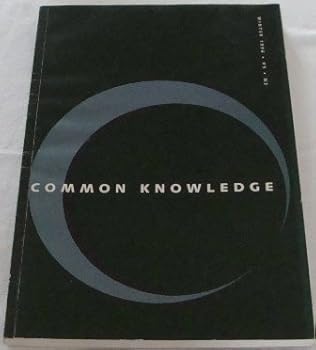 Common Knowledge: Volume 5: No. 3