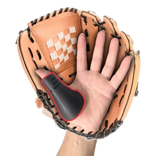 2 Pcs Catcher Thumb Guard for Baseball & Softball - Silicone Catchers Thumb Protector Shield | Reduce Sting & Hand Injury | Training Aid Glove Padding Accessory for Catcher Gear (2 Black Women/Youth)