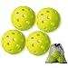 YHLOJIX 4 Pack Outdoor Pickleball Balls with Mesh Bag, Premium Pickle Balls with High Vis…