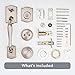 Baldwin Wesley, Front Entry Handleset with Interior Knob, Featuring SmartKey Deadbolt Re-Key Technology and Microban Protection, in Satin Nickel