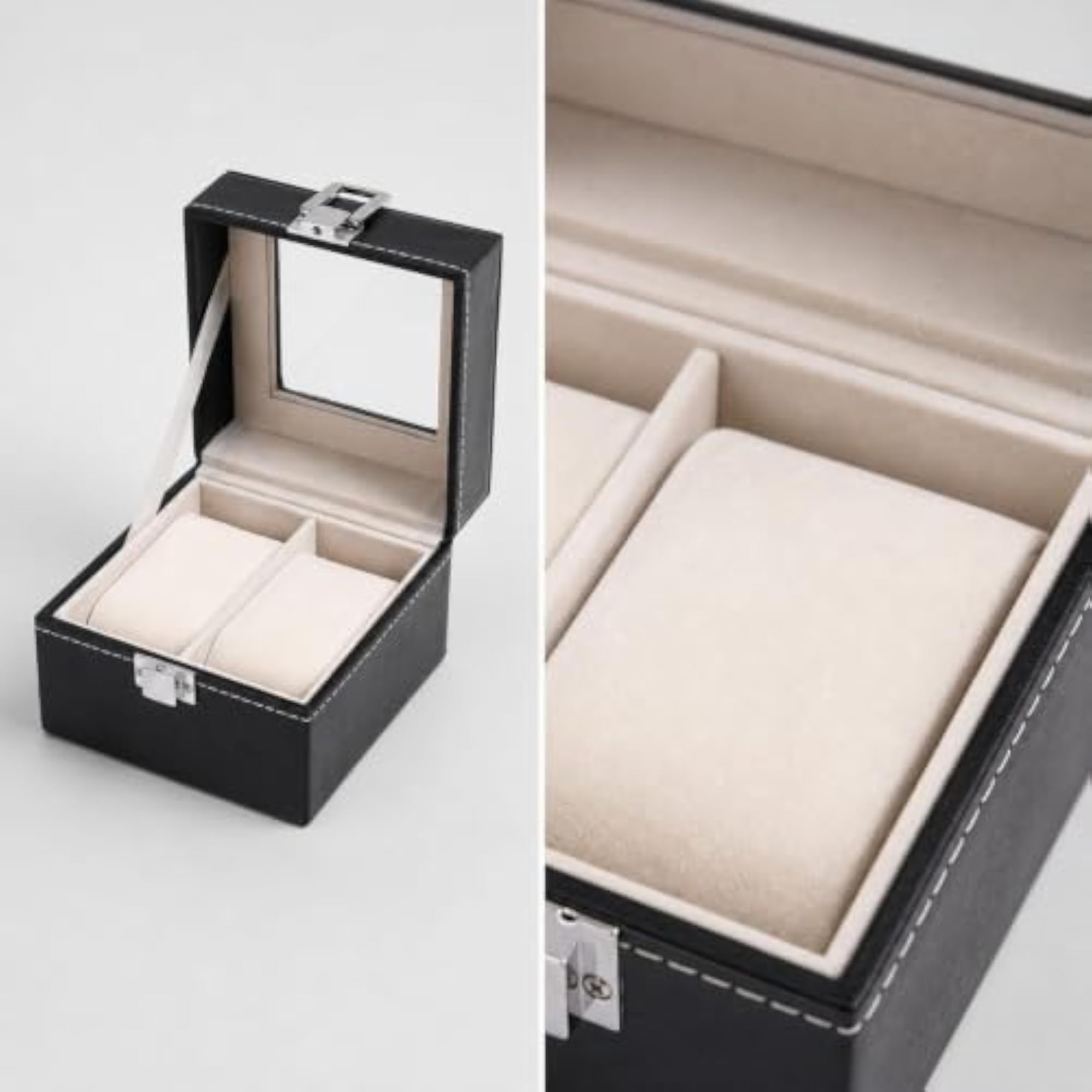 Black Watch Display Box with Cushioned Slots