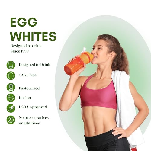 Egg Whites International 100% Pure Liquid Egg White Protein Designed to Drink. NOW 100% CAGE FREE (4 Gallons)