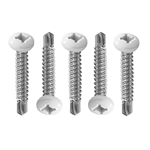 AP Products 012-PTK500W 8X3/4 White #8 Self-Tapping Pan Head Tri-Screws - 0.75", 500 Pack