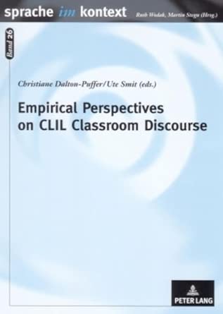 Empirical Perspectives on CLIL Classroom Discourse book cover