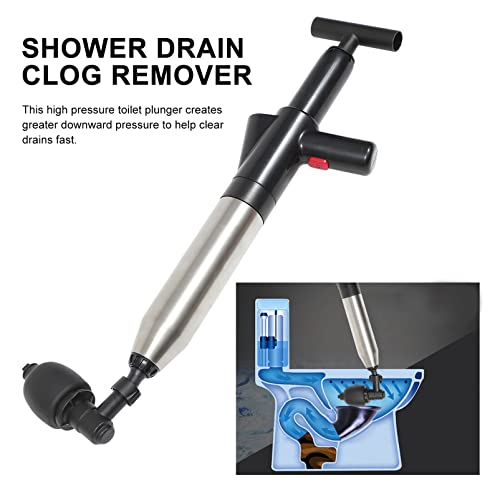 Housoutil Toilet Plunjer Set Luchtafvoer Blaster Afvoer Verstopping Remover Gootsteen Plunjer Opener Reinigingspomp Voor Badtoiletten ( Zwart ) - Afbeelding 8