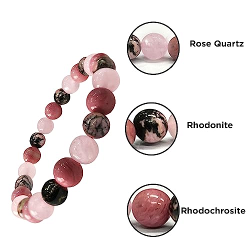 Image of Shubhanjali Crystal Elastic 8mm Stretch Customized Bracelet for Men and Women-(Standard,Multicolor)