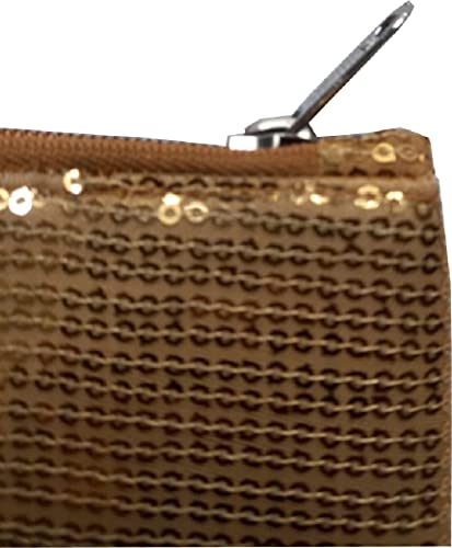 Image of KVR Sequin Polyester Fabrics Clutch Fashion Party Dance Vintage Sparkle purse handbag with Satin lining inside