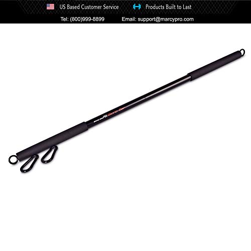 Bionic Body Workout Bar – Fits All Resistance Bands with Clip, 38 Inches Long BBEB-020, Black, 2.00 x 3.25 x 21.00 inches