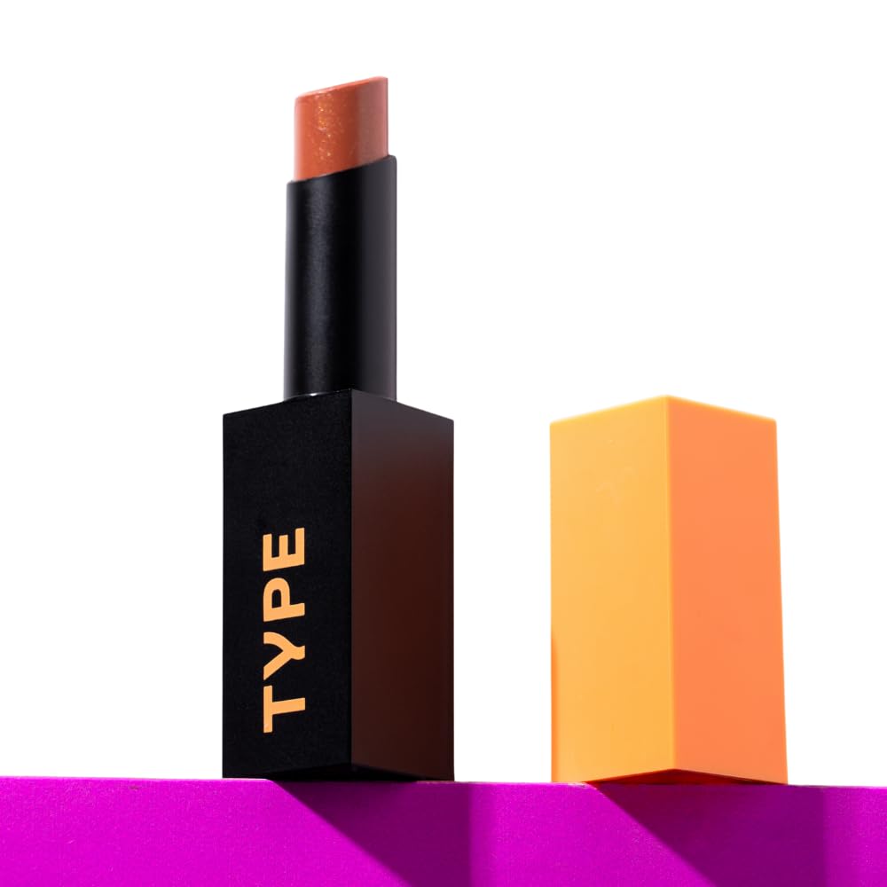 TYPE BEAUTY INC. Light Up Lip Oil Stick with Bakuchiol & Vitamin C | Brightening and Hydrating Lip Care Gloss | Reduces Pigmentation and Glossy Shine | Lip Oil For Women | 603 Strawberry Swirl - 2.5g