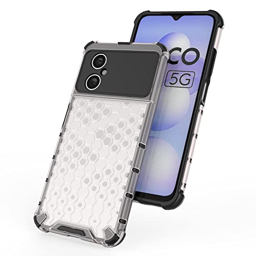 Image of Glasgow Back Case Cover Designed for Poco M4 5G - Transparent