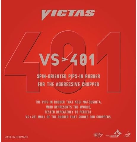 VS>401 - Offensive Table Tennis Rubber – Black 2.0mm