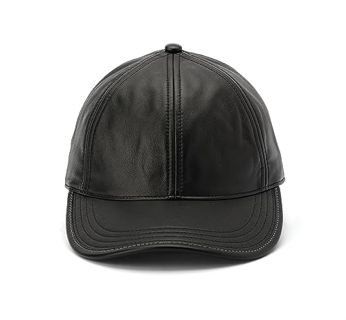 Coach Standard Leather Baseball Hat, Black
