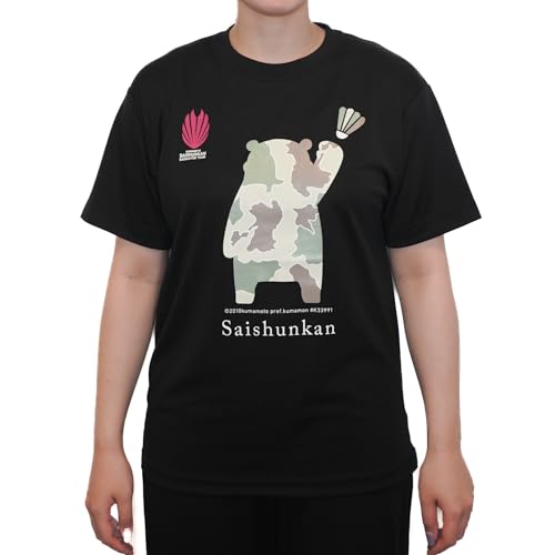 [KUMAMOTO SAISHUNKAN BADMINTON TEAM] ���܂��ƃJ���t�� T�V���c ���܃���ver. XL �u���b�N �X�|�[�c�E�F�A �o�h�~���g���E�F�A �z������