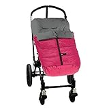 El saco tiene cremallera para apertura central, superior e inferior, ranuras velcro para arnés de seguridad, trasera antideslizante y solapa con botones ajustables.