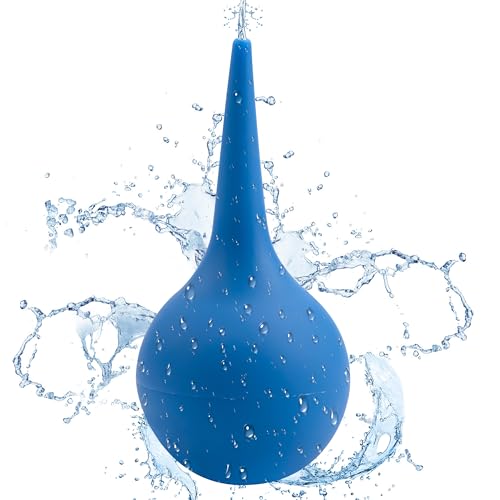 Heveer Ohrenreiniger 90ml Ohrenspritze Silikon Ohrenschmalz Entferner für Ohrenschmalz Reinigen Kinder Erwachsene Blau
