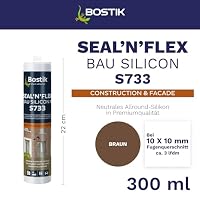 BOSTIK S733 Seal´n´Flex Bau Silikon Braun – Neutraler Universalsilikon, Schimmelresistent, Dauerelastisch, Anstrichverträglich, Für Innen- und Außenbereich, 300ml – Ansicht 2
