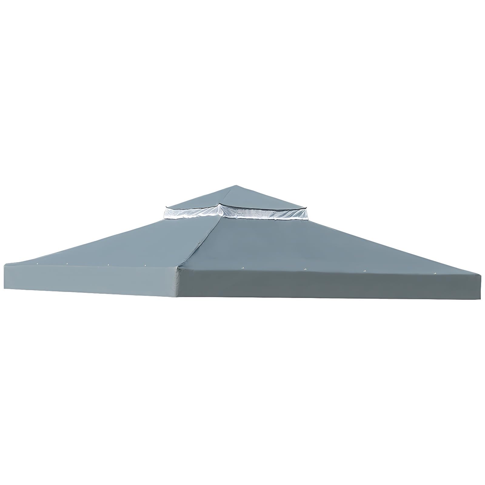 Telo di ricambio per gazebo 3x3, telo impermeabile, poliestere 300D | Telo di ricambio resistente per gazebo da giardino 3x3 m, poliestere 300D, resistente ai raggi UV, impermeabile