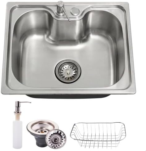 Cuba Gourmet Cozinha Pia Aço Inox 201 50x40 Quadrada Escovada SOF...