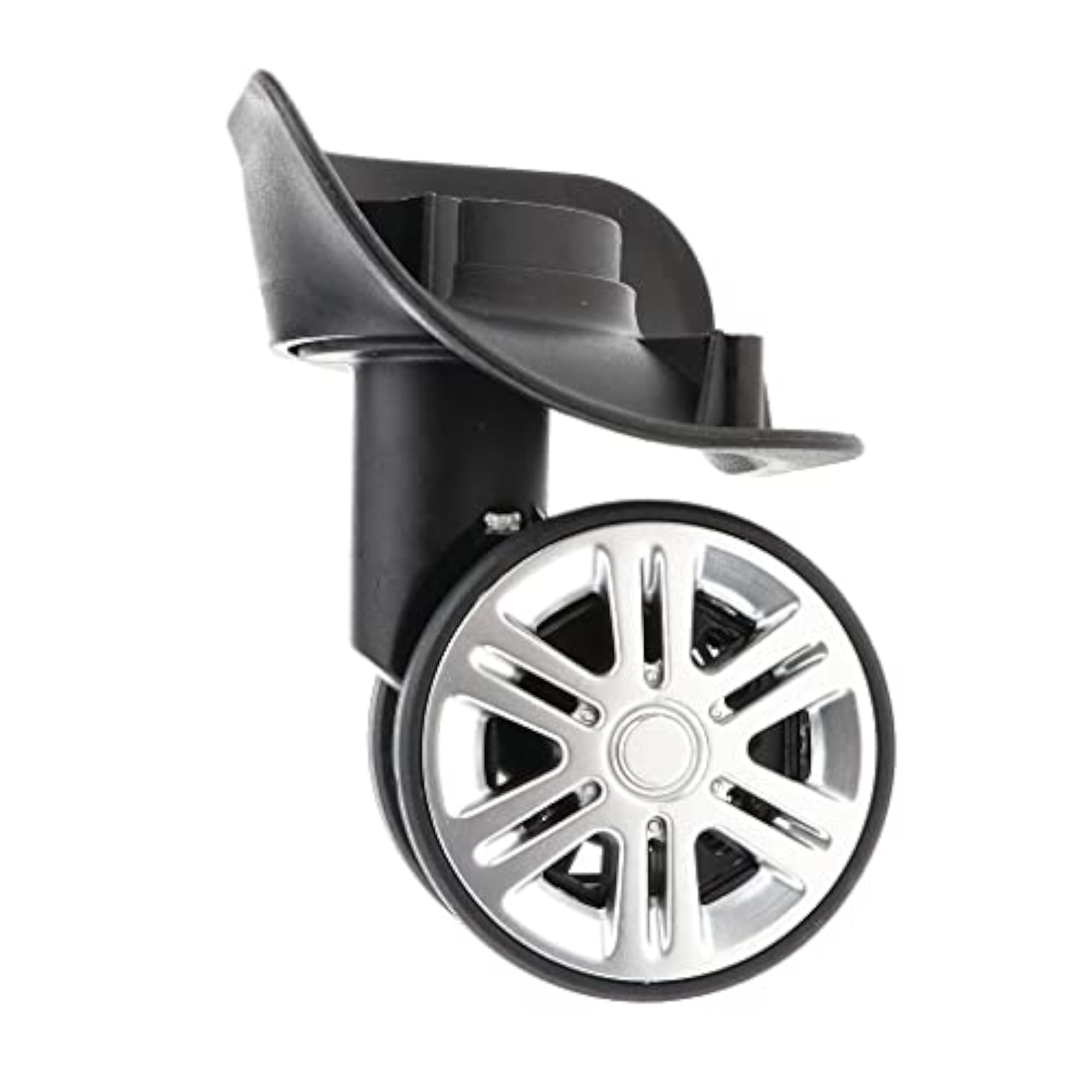 1 Pair Mi Shaped Silent Swivel Suitcase Luggage Wheels Replacement Casters