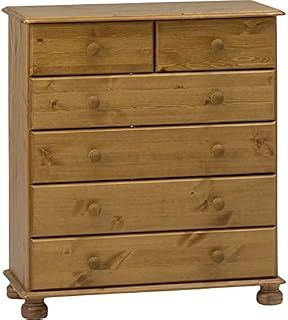 Steens 3022130034000F Richmond 4+2 Pine Chest of Drawers Brown