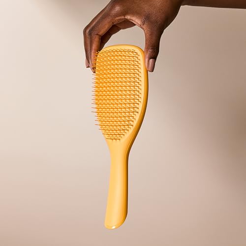 Tangle Teezer Spazzola Grande Ultimate Detangler Per Ricci Naturali - Per Ricci Definiti E Afro 3C-4C Meno Crespi - Spazzola Districante A Doppie Setole - Giallo Narciso - 6
