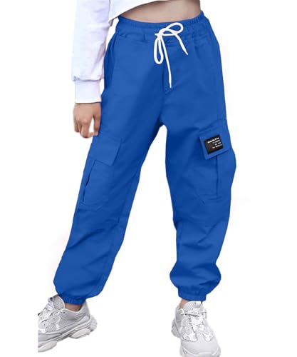 Image of AOWKULAE Girls & Women's Casual Cargo Jogger Pants, 6 Years - Women 3XL