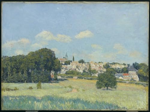 Affiche de Arts Alfred Sisley Vue de Marly Le Roi Effet Soleil Impression sur Toile Salon 60x90cm