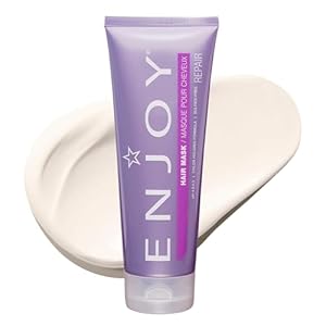 Enjoy Hair Mask – Add Moisture & Shine, Repair and Strengthen Dry, Unruly Hair – Color Safe, pH 4.5-5.5, Sulfate-Free – 8 Oz