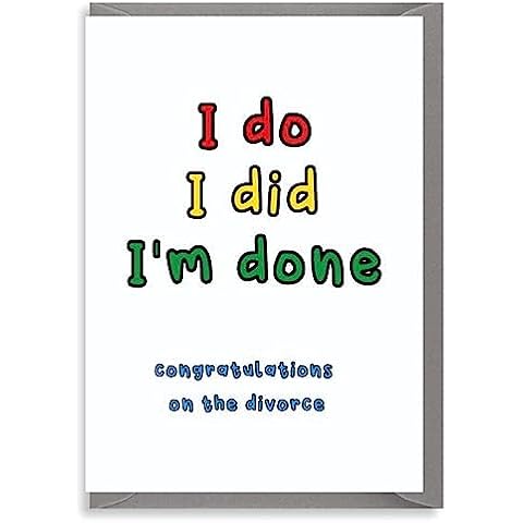 Funny Divorce Card - Ding Dong I'm Done Cover