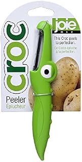 Joie Kitchen Gadgets MSC International 18020 Stainless Steel Blade Joie Croc Fruit Vegetable Peeler, Green, 6.38" x 0.91" x 0.59"