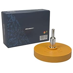 Haskyy 1 x foliegum met 1 x adapter voor het professioneel verwijderen van folie en lijmresten op voertuig, auto of…