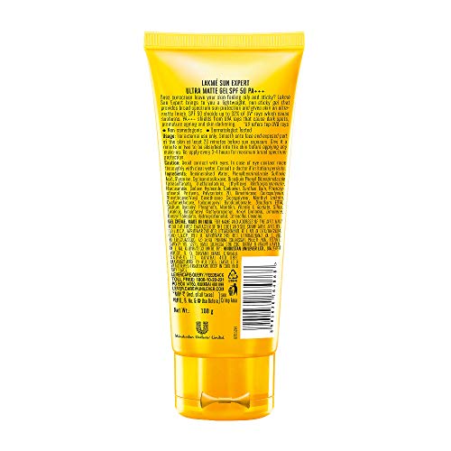 Image of Lakme Sun Expert SPF 50 Gel, 100 g & Lakme Lumi Cream,Moisturizer with highlighter, Enriched with Niacinamide for all skin type,30 gm