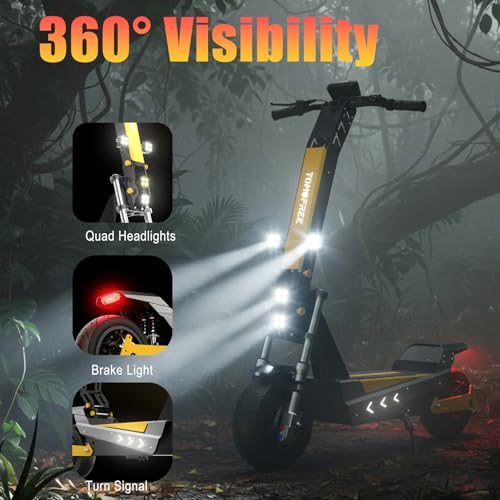 Tomofree Fast Electric Scooter, 6000W/3000W,60V 35Ah Off