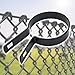 (15 Pack) 1-3/8 inch Galvanized Steel Chain Link Fence Tension Band for Gates, Posts, Brace Bands, Bolts & Nuts Included - Black