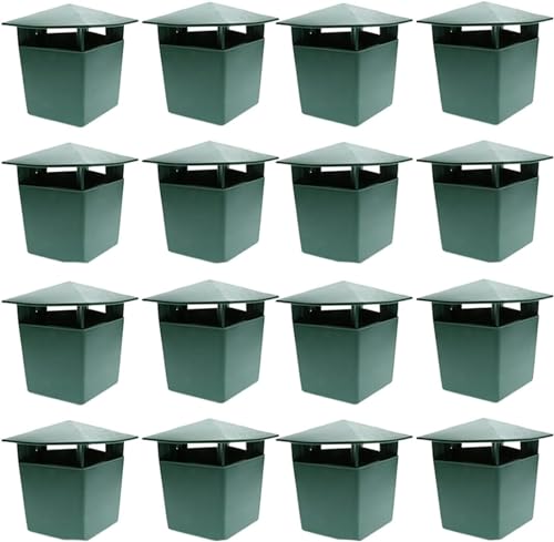 Juego de 16 trampas para caracoles respetuosos con el medio ambiente, anti babosas y caracoles granulados azules, trampa para babosas, caracoles sin peligro para niños y animales domésticos,